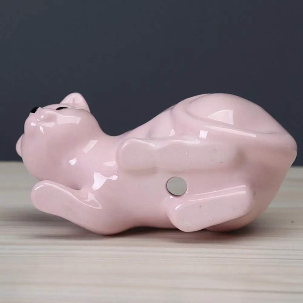 Funny With Tray Cat Flower Vase Exquisite Cute Ceramic Flower Pot With Drainage Hole Kitten Vase Container Home Decor