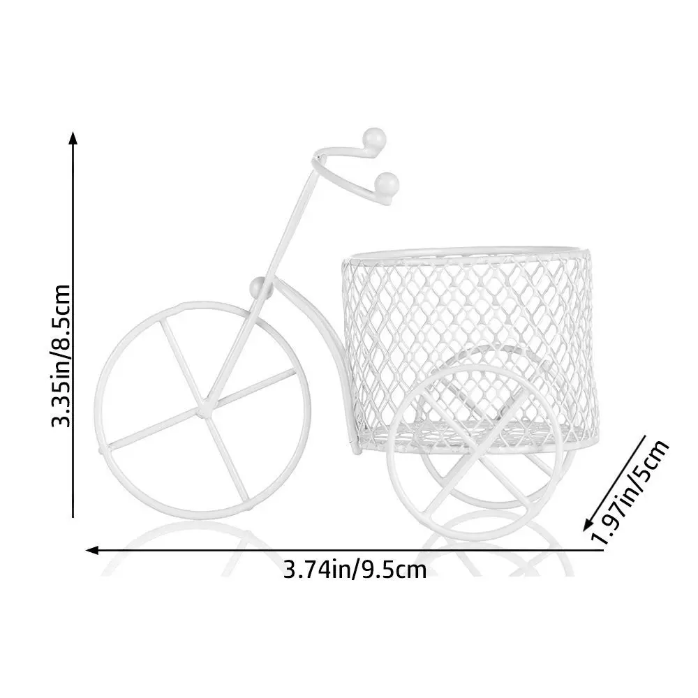 craftsmanship Iron Art Place Flowers Small Container Bare Car Desktop Ornaments Jewelry Stand Candy Rack Tricycle Model