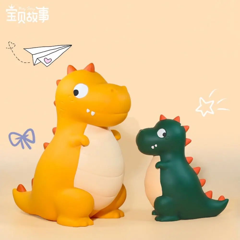 Creative Cute Dinosaur Piggy Bank Anti-fall Cartoon Dinosaur Storage Jar Vivid Animal Desktop Ornaments Bedroom Bedside