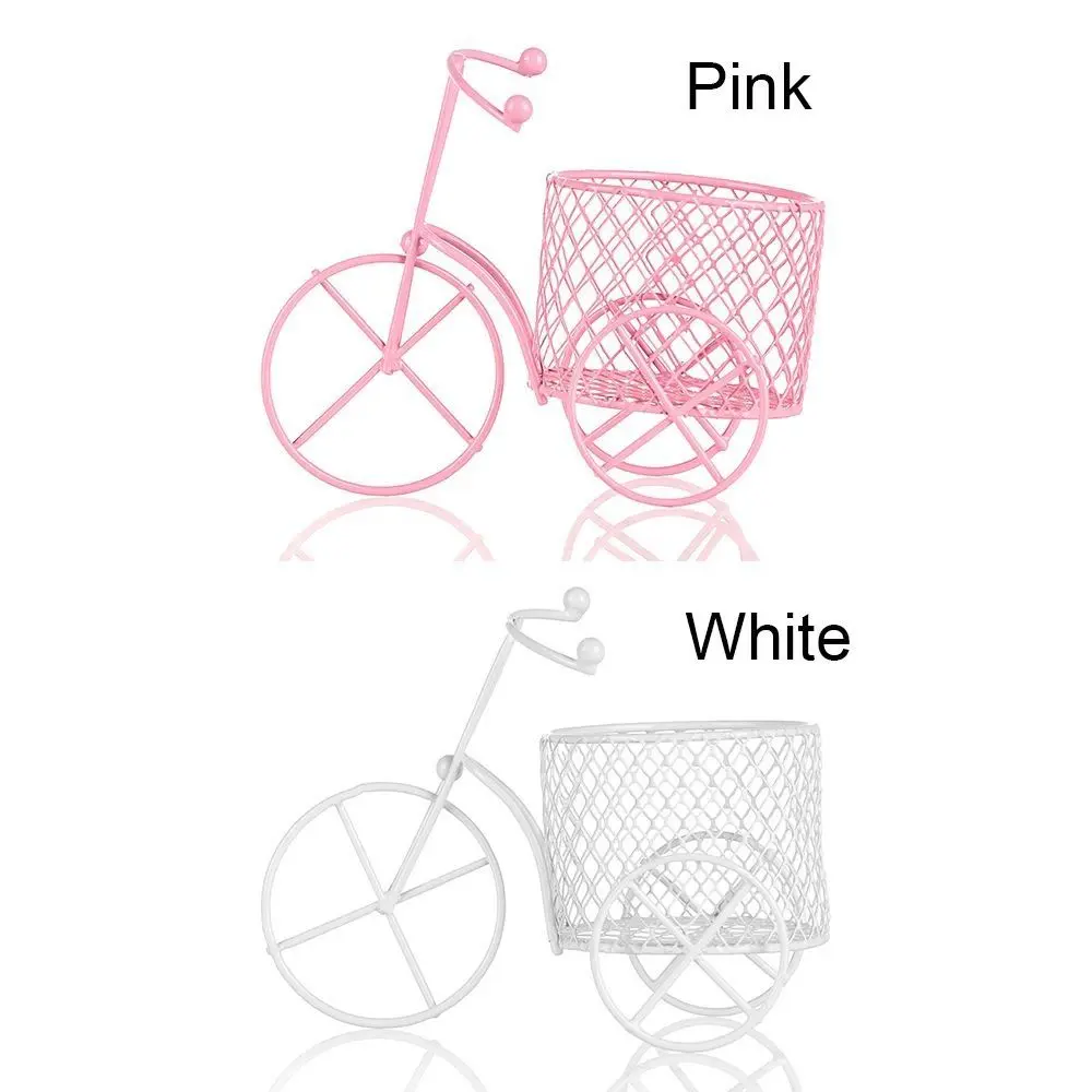 craftsmanship Iron Art Place Flowers Small Container Bare Car Desktop Ornaments Jewelry Stand Candy Rack Tricycle Model