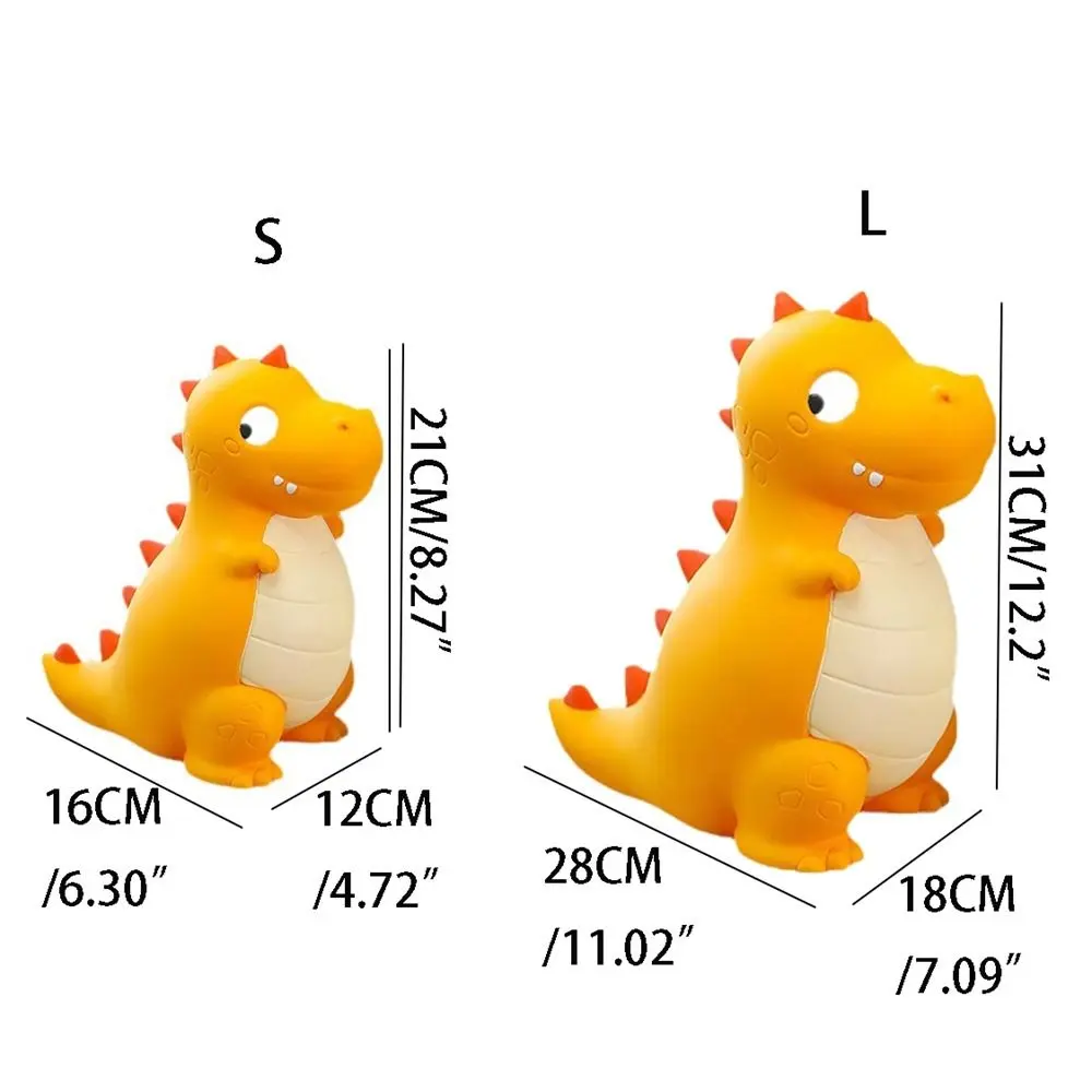 Creative Cute Dinosaur Piggy Bank Anti-fall Cartoon Dinosaur Storage Jar Vivid Animal Desktop Ornaments Bedroom Bedside