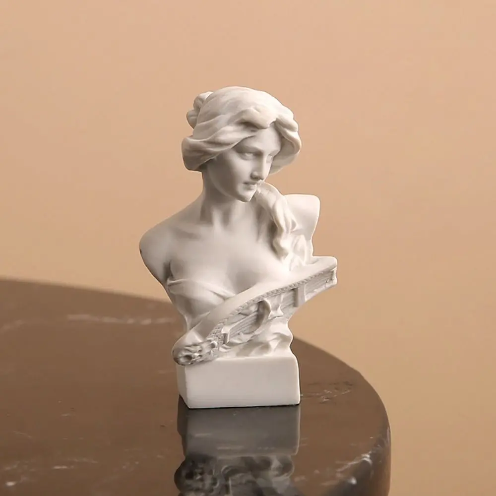 European Style Ancient Nordic Greek Figure Sketch Art Resin Craft Greek Mythology Statues 3D Female Art Statue Office