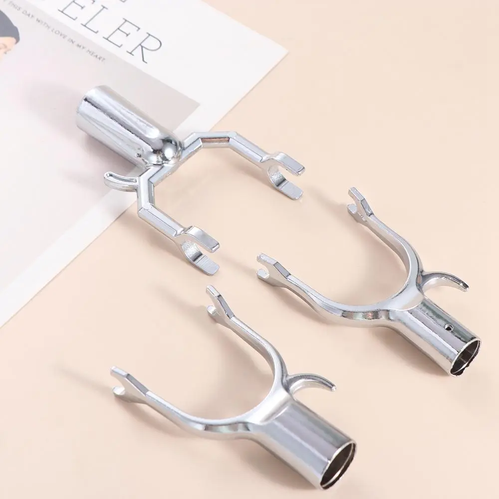 U Shaped Clothes Rod Joint Portable Durable Clothes Rod Metal Head Aluminum Alloy Laundry Hanging Fork Placing Clothes