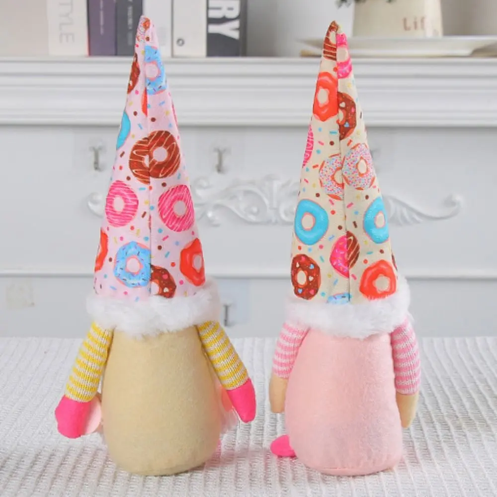 Fashion Unique Faceless Donut Doll Cute Craft Elderly Dwarf Doll Cartoon Christmas Ornaments Window