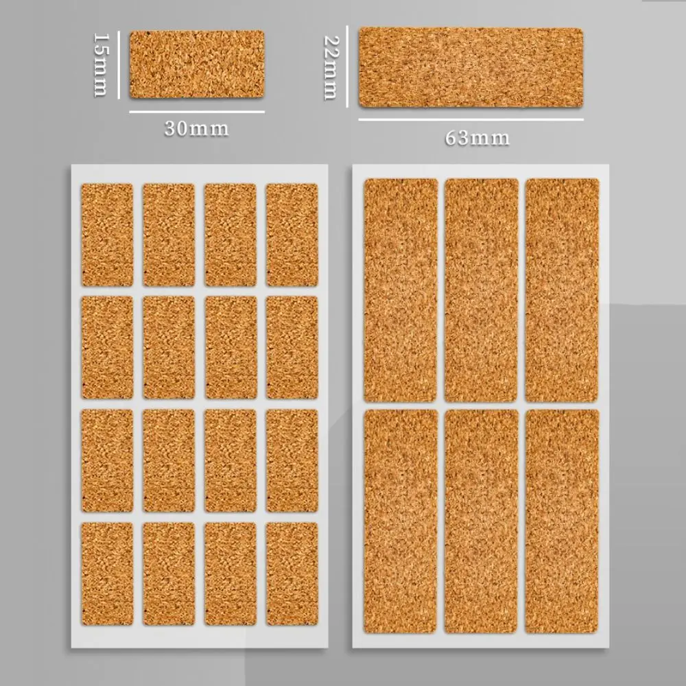 36/96pcs Self-adhesive Cork Wooden Labels Stickers Removable No Glue Marks Spice Jar Label Stickers DIY Waterproof