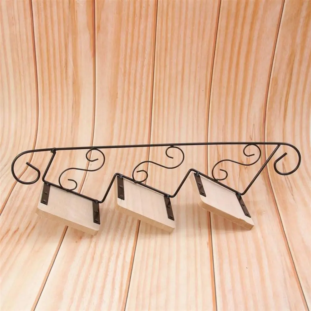 American Style Wall-mounted Flower Stand Iron Art Simple Wall Display Shelf Staircase Shape Wall Hanging Flower Pot Wall Decor