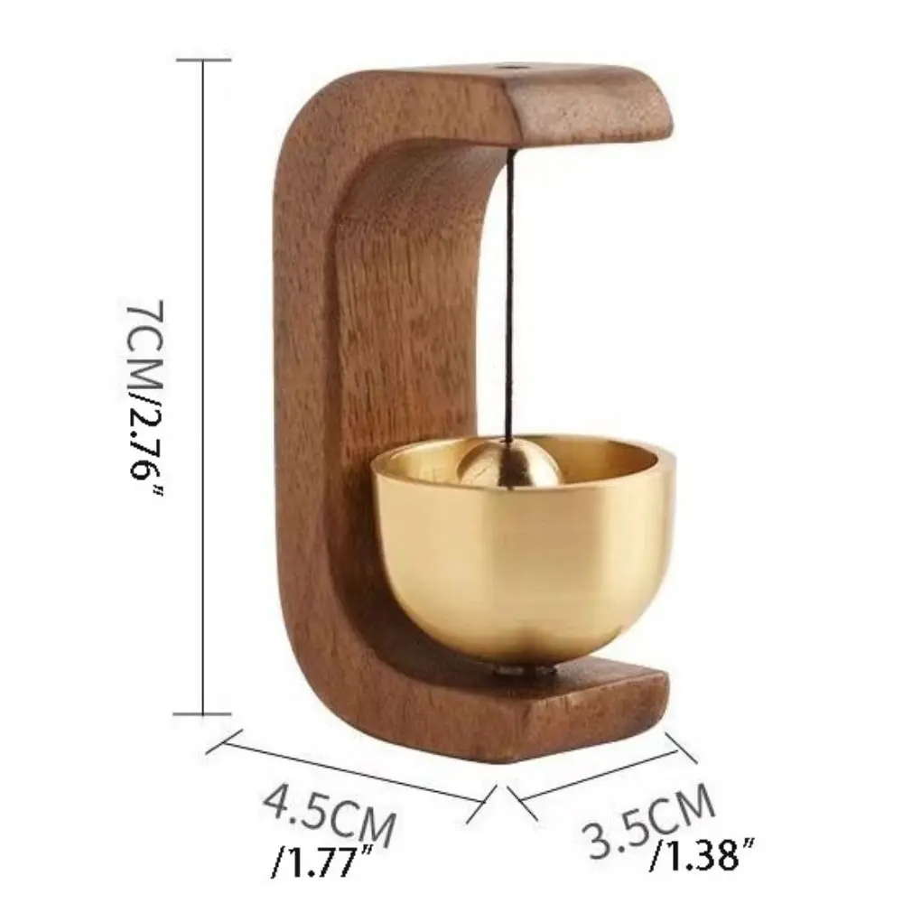 Elegant Easy to Install Door-sucking Doorbell Magnetic Design Pleasant Sound Entrance Door Bell Solid Wood Wooden Wind Chime Car