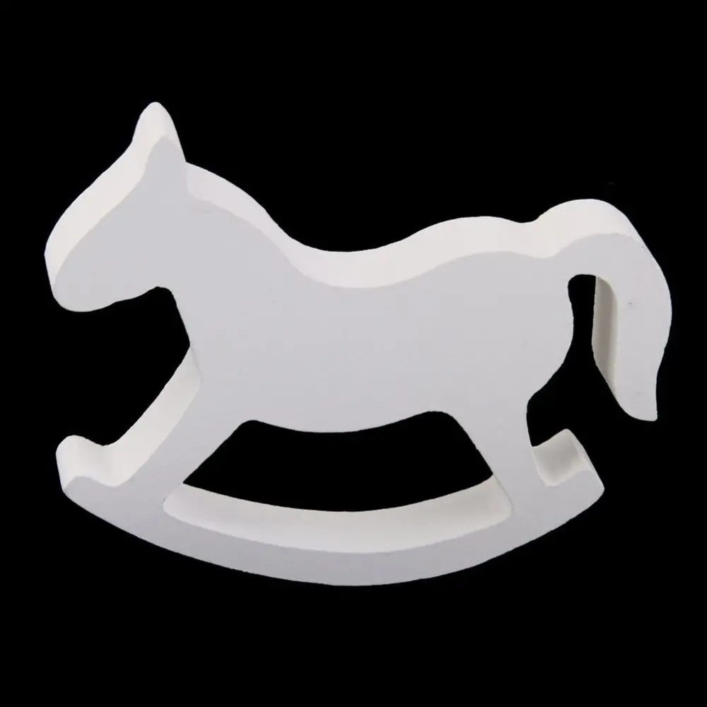 Small Kids Toys Room Decor White Home Decor Wooden Rocking Horse Balance