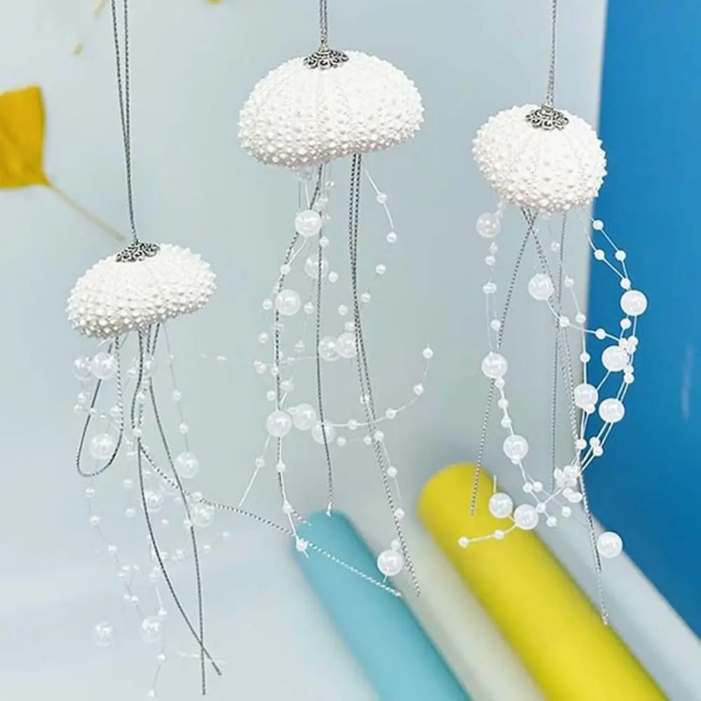 Portable DIY Jellyfish Prism Pendant Exquisite Ocean Themed Sea Shell Wind Chimes Easy to Catch Sunlight Capture Collector Party