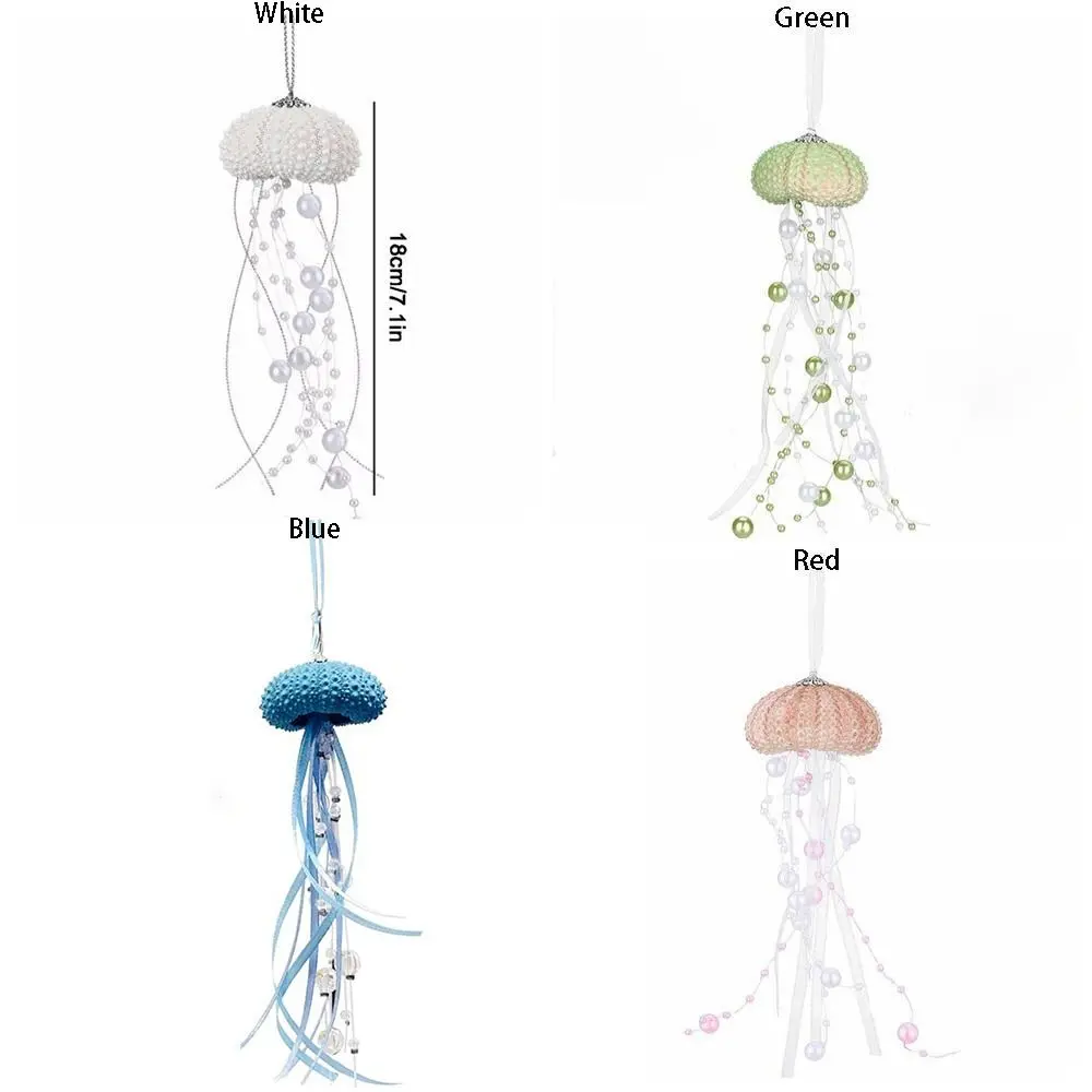 Portable DIY Jellyfish Prism Pendant Exquisite Ocean Themed Sea Shell Wind Chimes Easy to Catch Sunlight Capture Collector Party