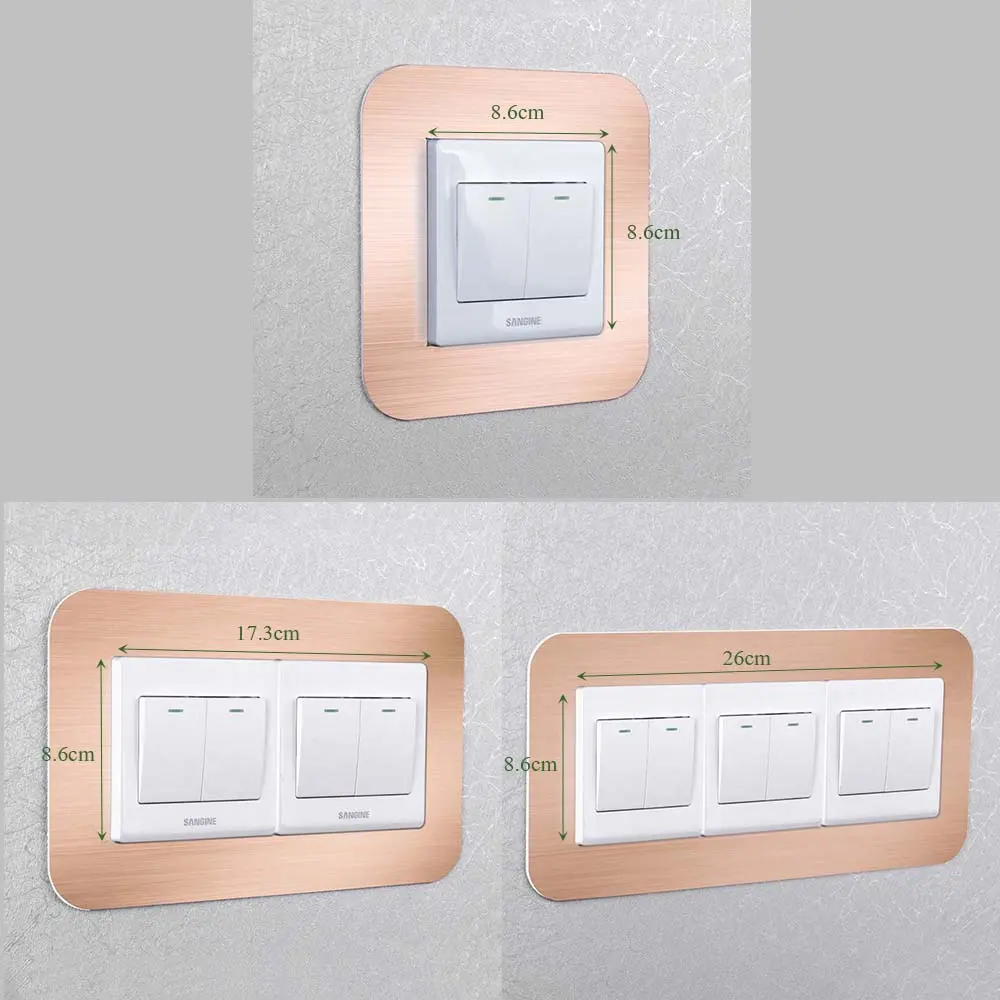 Waterproof Home Living Room Switch Cover Socket Cover Switch Sticker Wall Sticker Switch plate covers Protective Cover