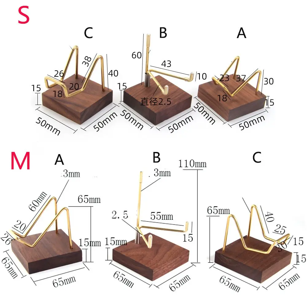 Walnut Base For Crystal Minerals Ores Agate Rocks Display Holder Mineral Stand Wood Support Base Rack