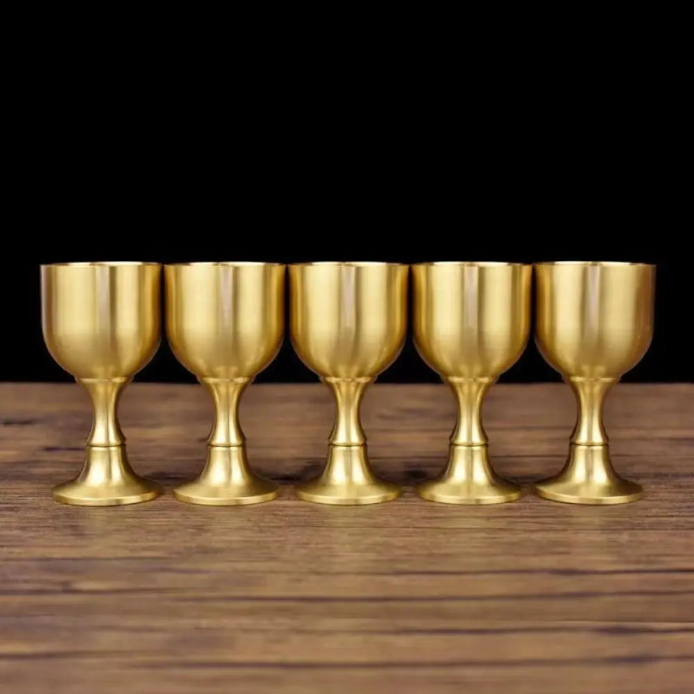 Simple Carved Goblet Not Fade Stable Desktop Ornaments Hand Polished Smooth Decoration Crafts Dining Room