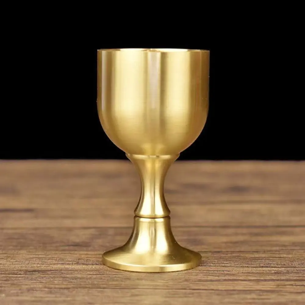 Simple Carved Goblet Not Fade Stable Desktop Ornaments Hand Polished Smooth Decoration Crafts Dining Room