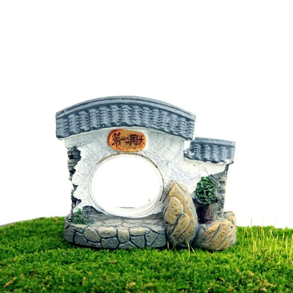 Mini 1 pcs Tradiational Crafts DIY Scene Statue House Model Figurines Bonsai Decor