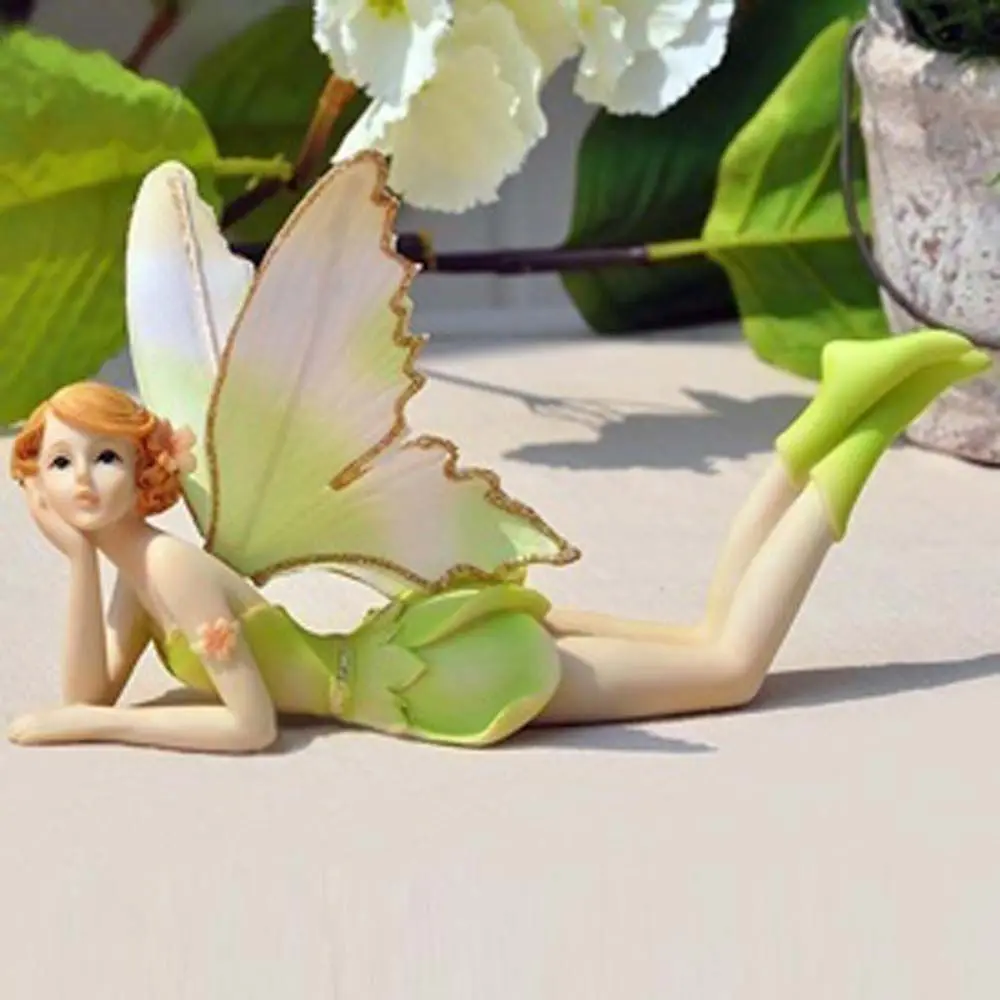 Souvenir Resin Wing For Birthday Wedding Crafts Fly Fairy Miniatures Car Decor Angel figurines Flower fairy