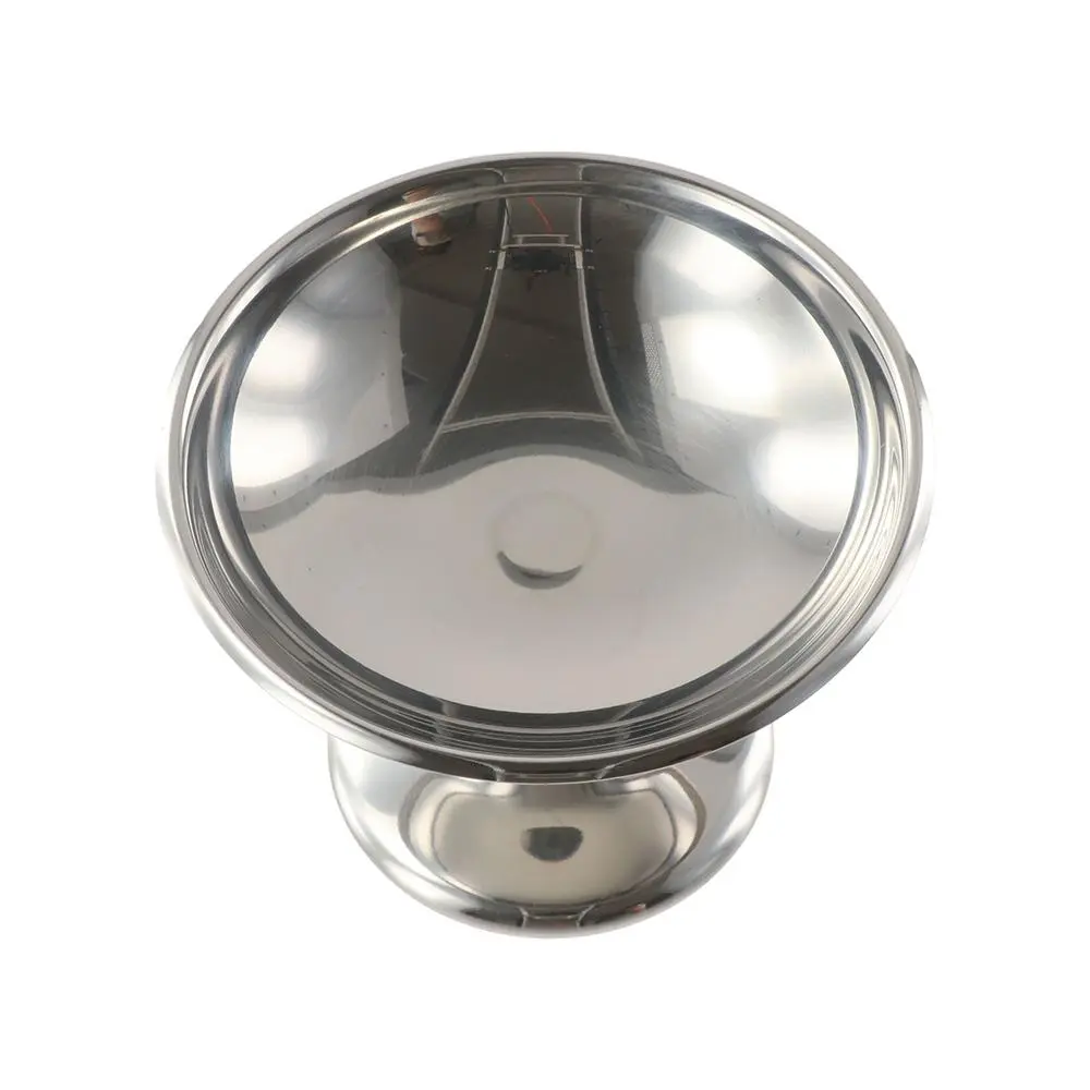 Cake Stand Stainless Steel Ice Cream Cup Fashion Multi-Function Snacks Storage Cup Silver Tall Fruit Bowl Fruit Salad Bowl