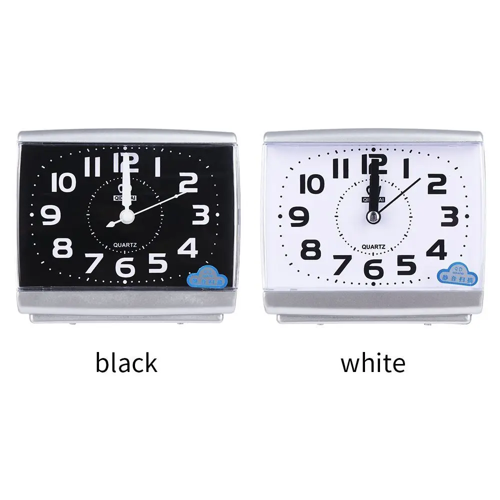 Practical Silent Square Digital Alarm Clock Simple Easy to Read Bedside Wake-up Clock Luminous Desk Mute Clock Household