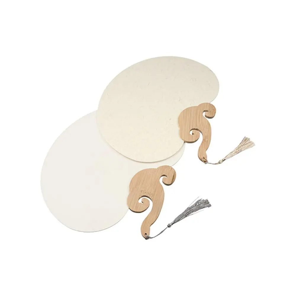 White Blank Pattern Summer DIY Art Decorative Fans Calligraphy Home Decoration Group Fan Desk Ornaments Hand Fan