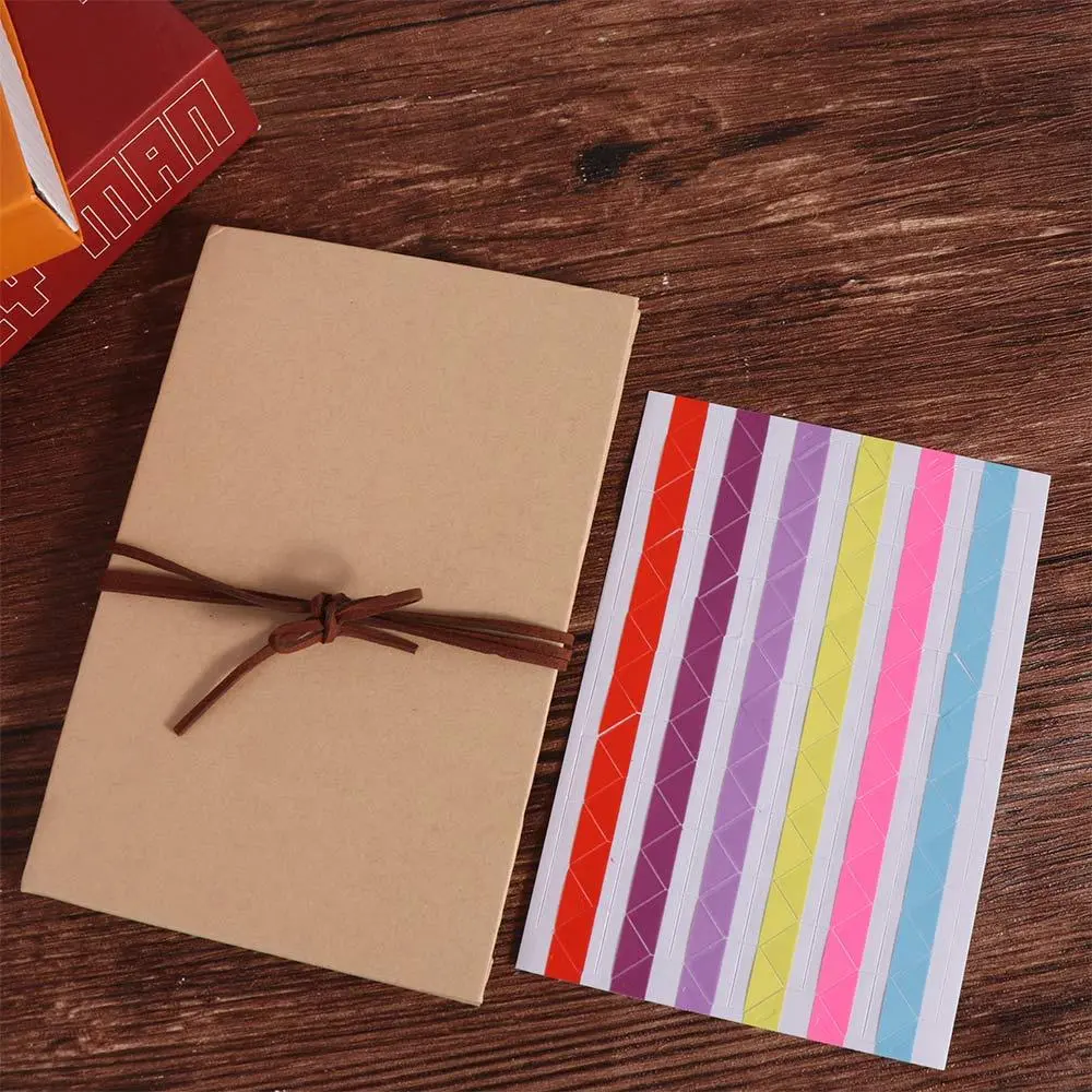 Folding Accordion Photo Album Gift Kraft Paper Photocard Surprised Photo Book 10 Page Graffiti DIY Surprise Gift Family