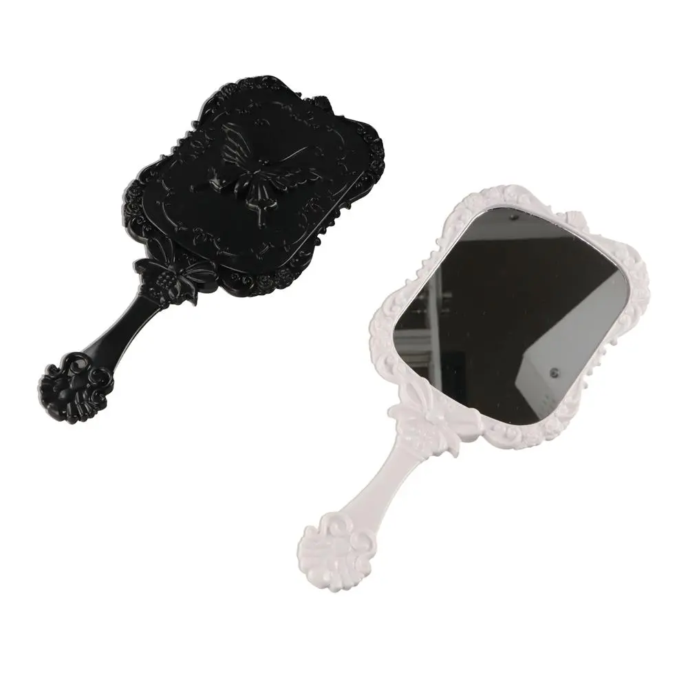 European Style Butterfly Pattern Cosmetic Mirror High-definition Square Handheld Beauty Mirror No Deformation