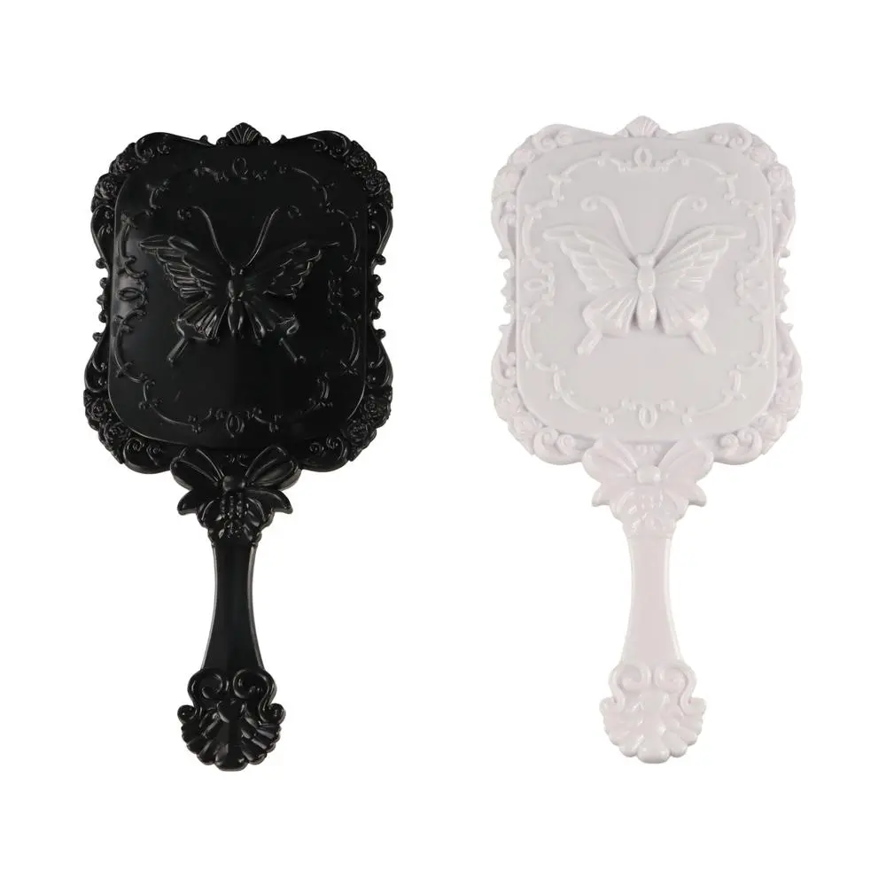European Style Butterfly Pattern Cosmetic Mirror High-definition Square Handheld Beauty Mirror No Deformation