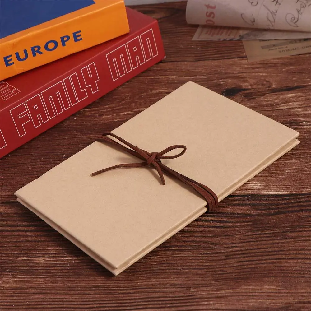 Folding Accordion Photo Album Gift Kraft Paper Photocard Surprised Photo Book 10 Page Graffiti DIY Surprise Gift Family