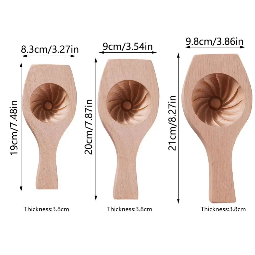 Premium Solid Wood Wood Baozi Mold Manual Deepening Steamed Bread Mold Sturdy Non-stick Steamed Stuffed Bun Tool Pastry