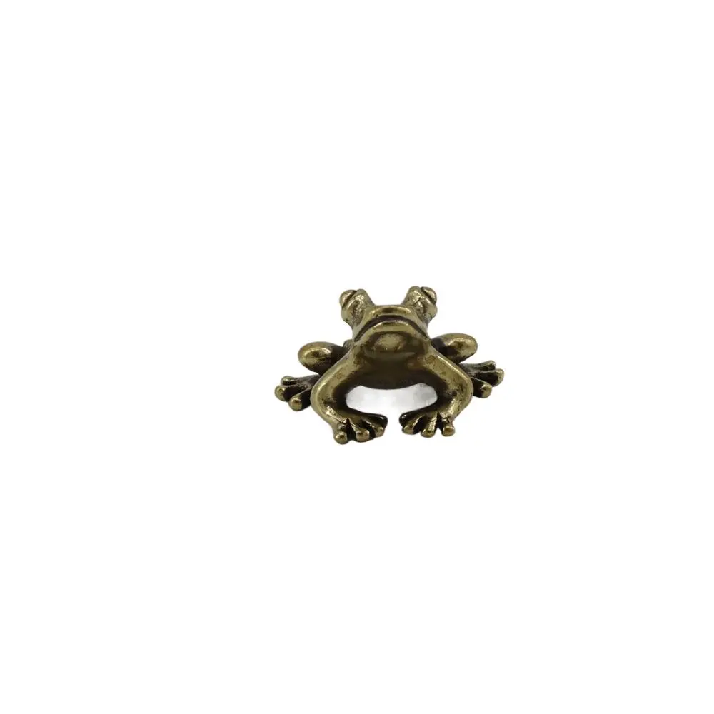 Auspicious Tea Pet Handmade Solid Decorations Accessories Gifts Frog Statue Tabletop Ornament Frog Pendant Miniatures Figurines