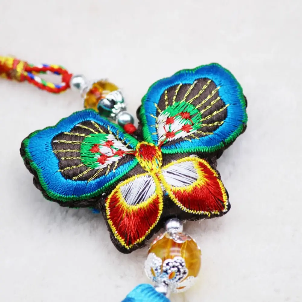Ancient Style Butterfly Sachet Ornaments Handmade Butterfly Shape Dragon Boat Festival Mugwort Sachet Embroidery Craft