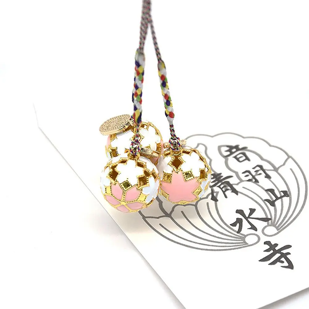 Fashion Bring Good Luck Guardian Charm Bell Sakura Jewelry Keychain Accessories Key ring