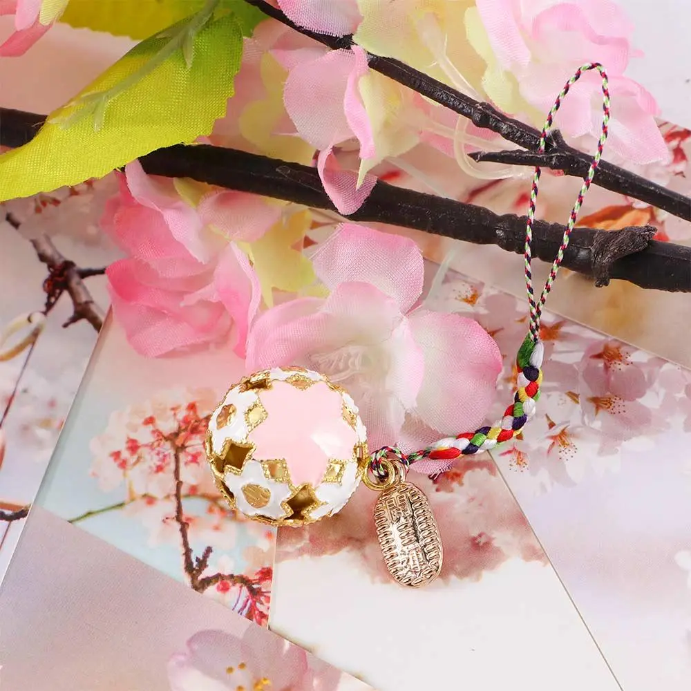 Fashion Bring Good Luck Guardian Charm Bell Sakura Jewelry Keychain Accessories Key ring
