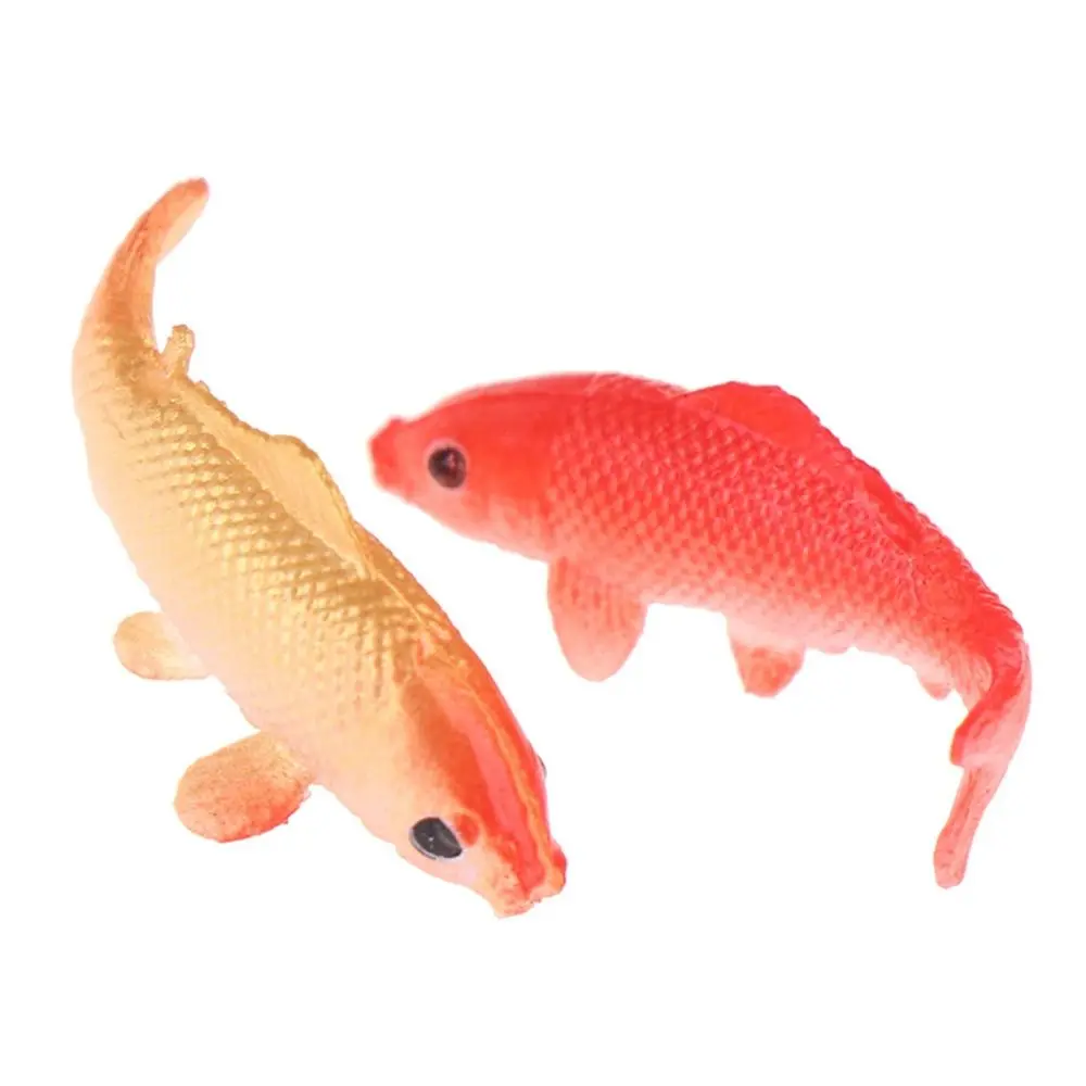 DIY Soft Goldfishes Models Handmade Simulation Fish Tank Ornament 1:12 Mini Fish Miniature Landscaping Props