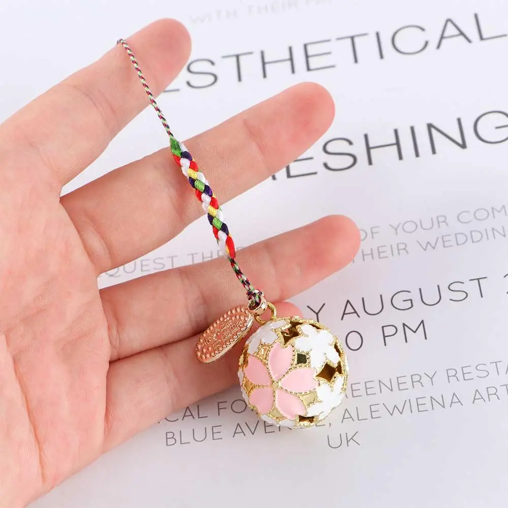 Fashion Bring Good Luck Guardian Charm Bell Sakura Jewelry Keychain Accessories Key ring