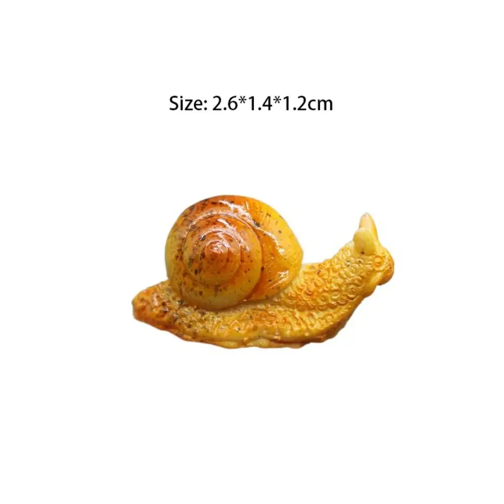 Creative Micro Landscape Succulent Handicraft Garden Decoration Fairy Snail Ornament Resin Craft Snail Model Miniature Figurine
