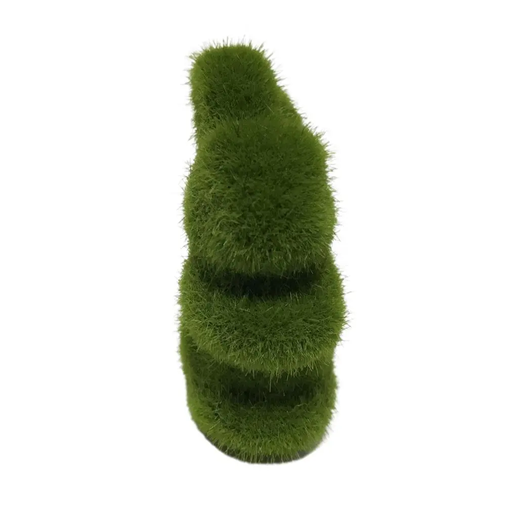 Spring Handmade Statue Easter Rabbit Ornaments Artificial Moss Bunny Artificial Turf Garden Decorations Home Office Decor