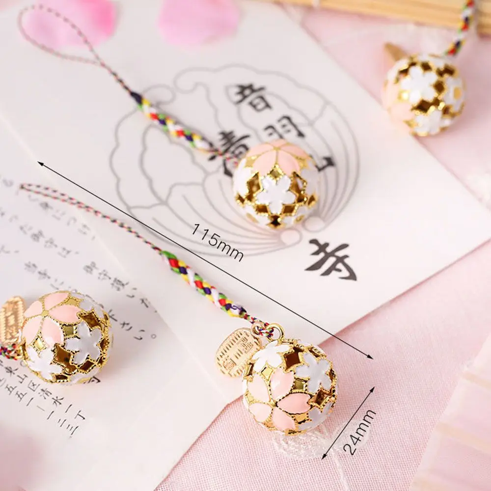 Fashion Bring Good Luck Guardian Charm Bell Sakura Jewelry Keychain Accessories Key ring
