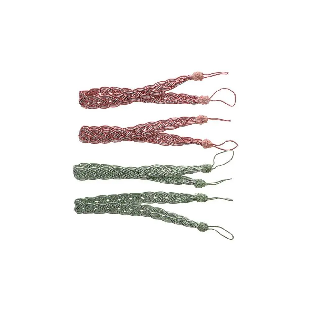 2Pcs/se Elegant Braided Braided Curtain Tiebacks Satin Rope Simple Curtain Buckle Straps Polyester Classic Home Decor