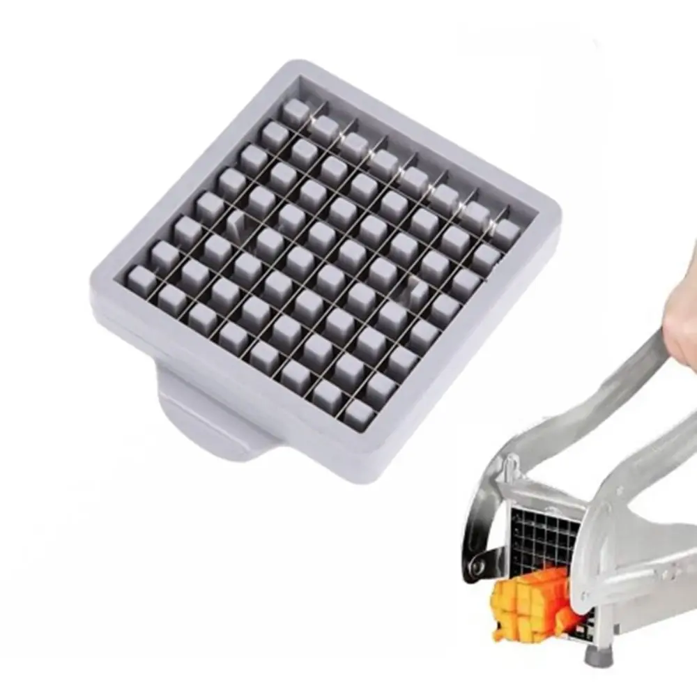 Stainless Steel Manual Potato Cutter Blade 36/64 Hole Square French Fries Slicer Blade Rust-proof Durable