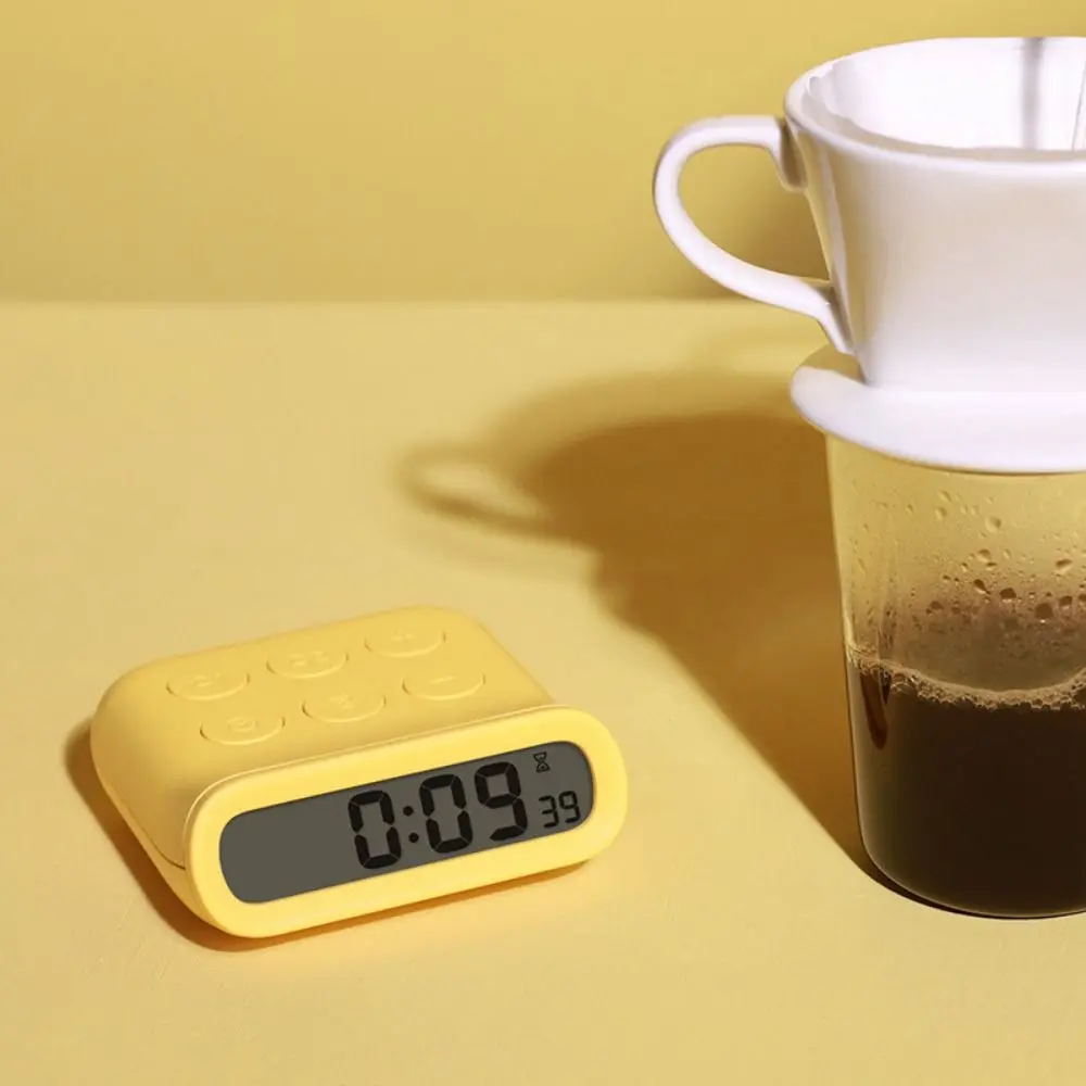 Gifts Creative Small Alarm Clock Simple Battery Powered Cooking Timer Mini Portable Alarm Clock Room Decor