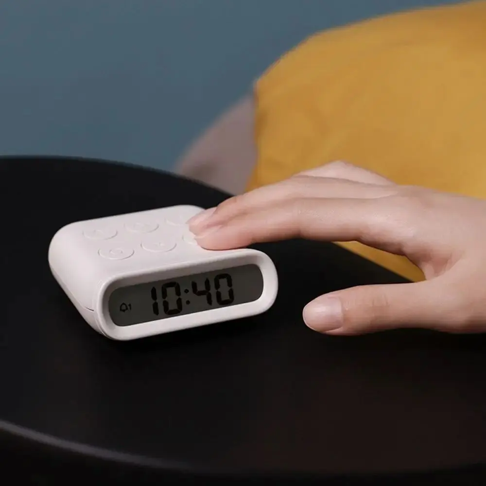 Gifts Creative Small Alarm Clock Simple Battery Powered Cooking Timer Mini Portable Alarm Clock Room Decor