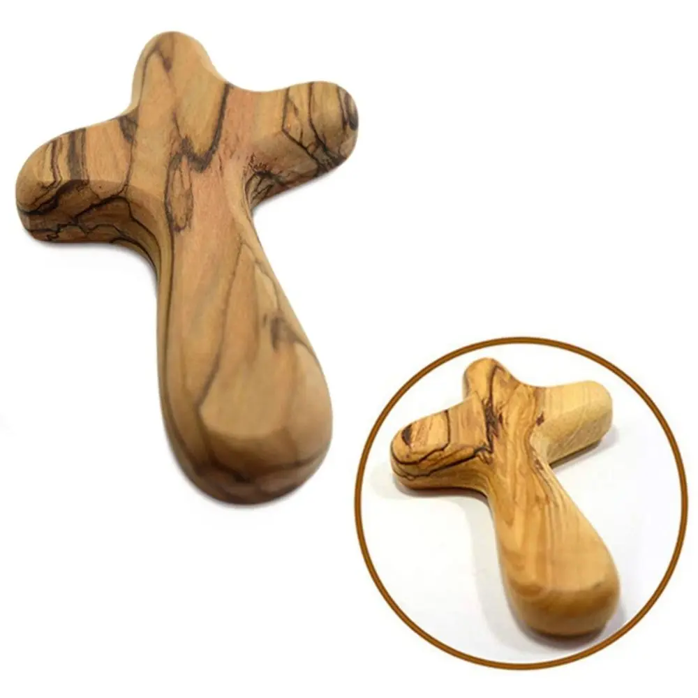 Christ Souvenirs Religious Holiday Gifts Handshake Prayer Handicraft Decoration Festival Supplies Wooden Crafts Crucifix