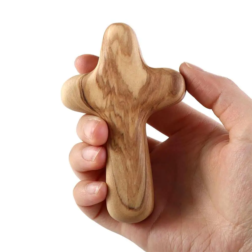 Christ Souvenirs Religious Holiday Gifts Handshake Prayer Handicraft Decoration Festival Supplies Wooden Crafts Crucifix