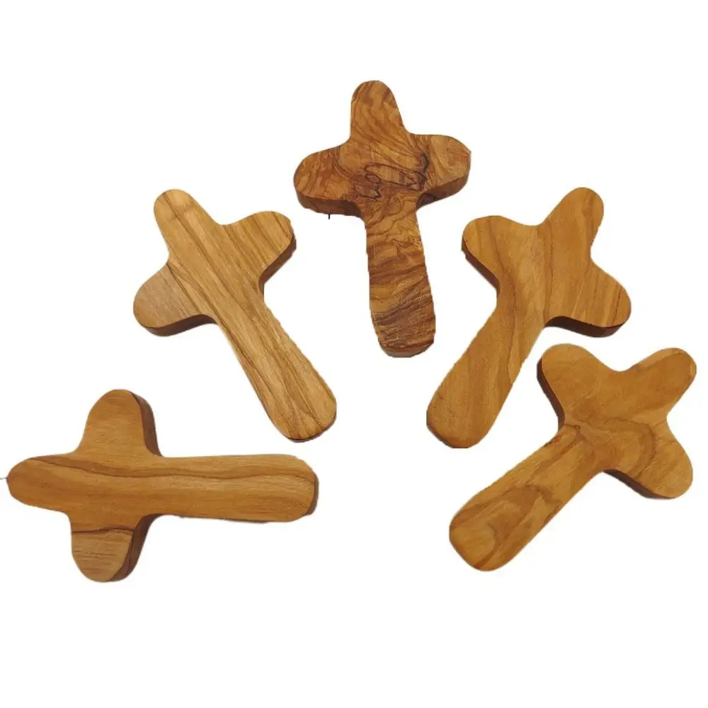 Christ Souvenirs Religious Holiday Gifts Handshake Prayer Handicraft Decoration Festival Supplies Wooden Crafts Crucifix