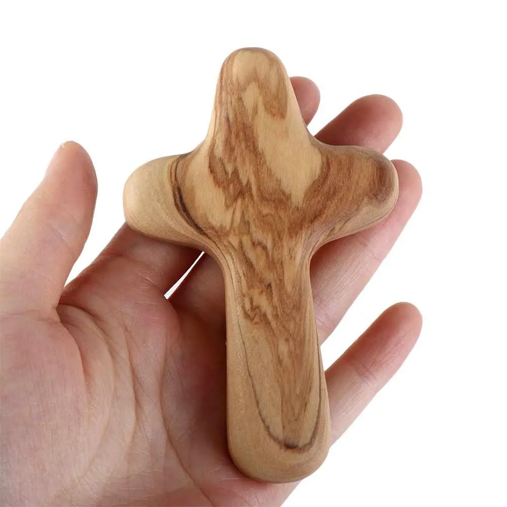 Christ Souvenirs Religious Holiday Gifts Handshake Prayer Handicraft Decoration Festival Supplies Wooden Crafts Crucifix