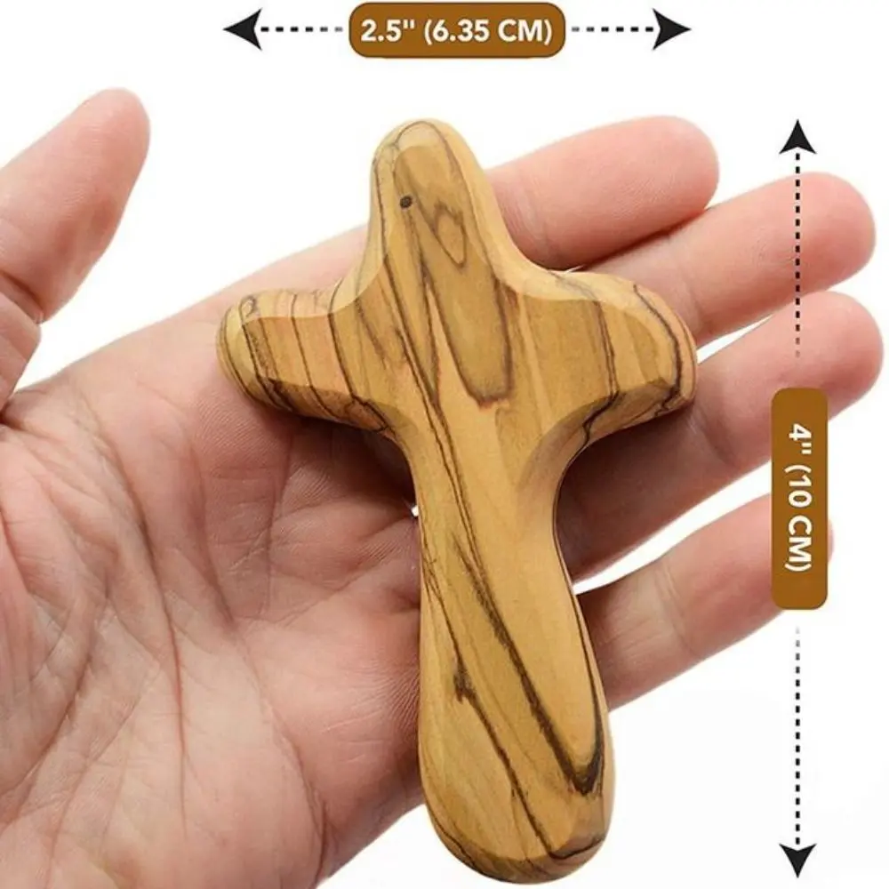 Christ Souvenirs Religious Holiday Gifts Handshake Prayer Handicraft Decoration Festival Supplies Wooden Crafts Crucifix