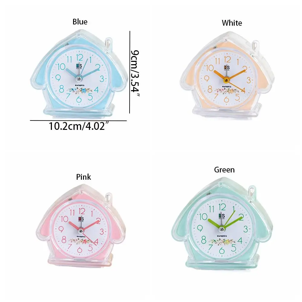 Desk Clock Easy to Carry House Alarm Clock With Light Cute Desktop Mute Clock House Shape Student Alarm Clock Desktop