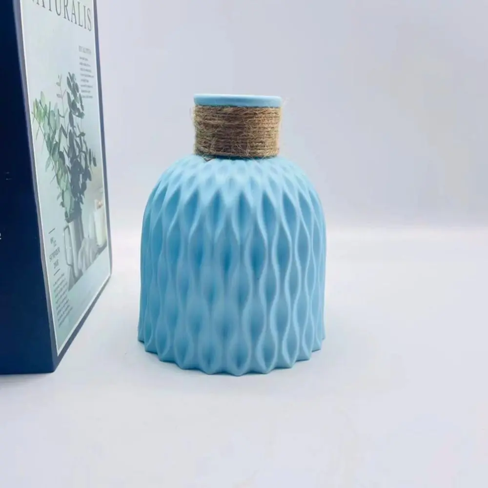 Pineapple Pattern Pineapple Pattern Vase Anti-fall Plastic Plastic Flower Vase Modern Desktop Vase Ornaments Flower Arrangement