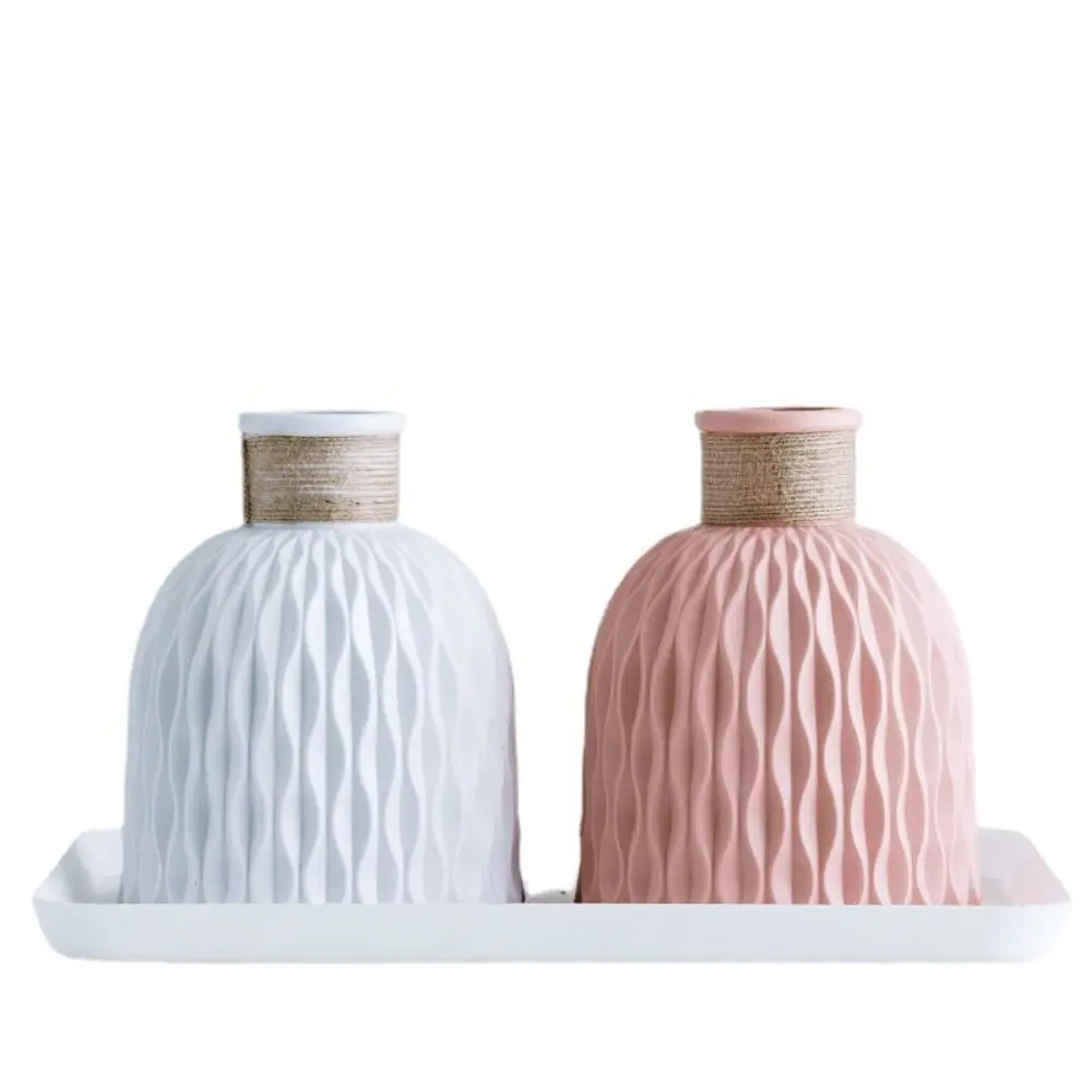Pineapple Pattern Pineapple Pattern Vase Anti-fall Plastic Plastic Flower Vase Modern Desktop Vase Ornaments Flower Arrangement