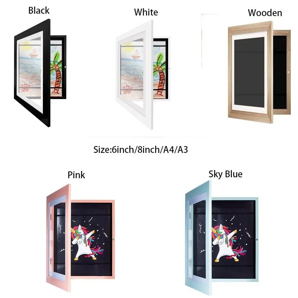 Multipurpose Changeable Children Magnetic Art-Work Home Decor Desktop Ornaments Photo Frame Oil Painting Art Frames